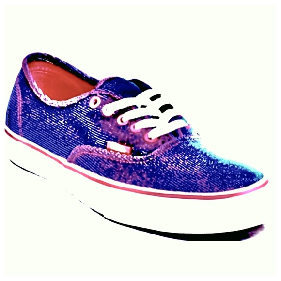 Last!! NWT 5⭐️ Vans Shimmer Magenta Authentic Ox - Picture 4 of 7